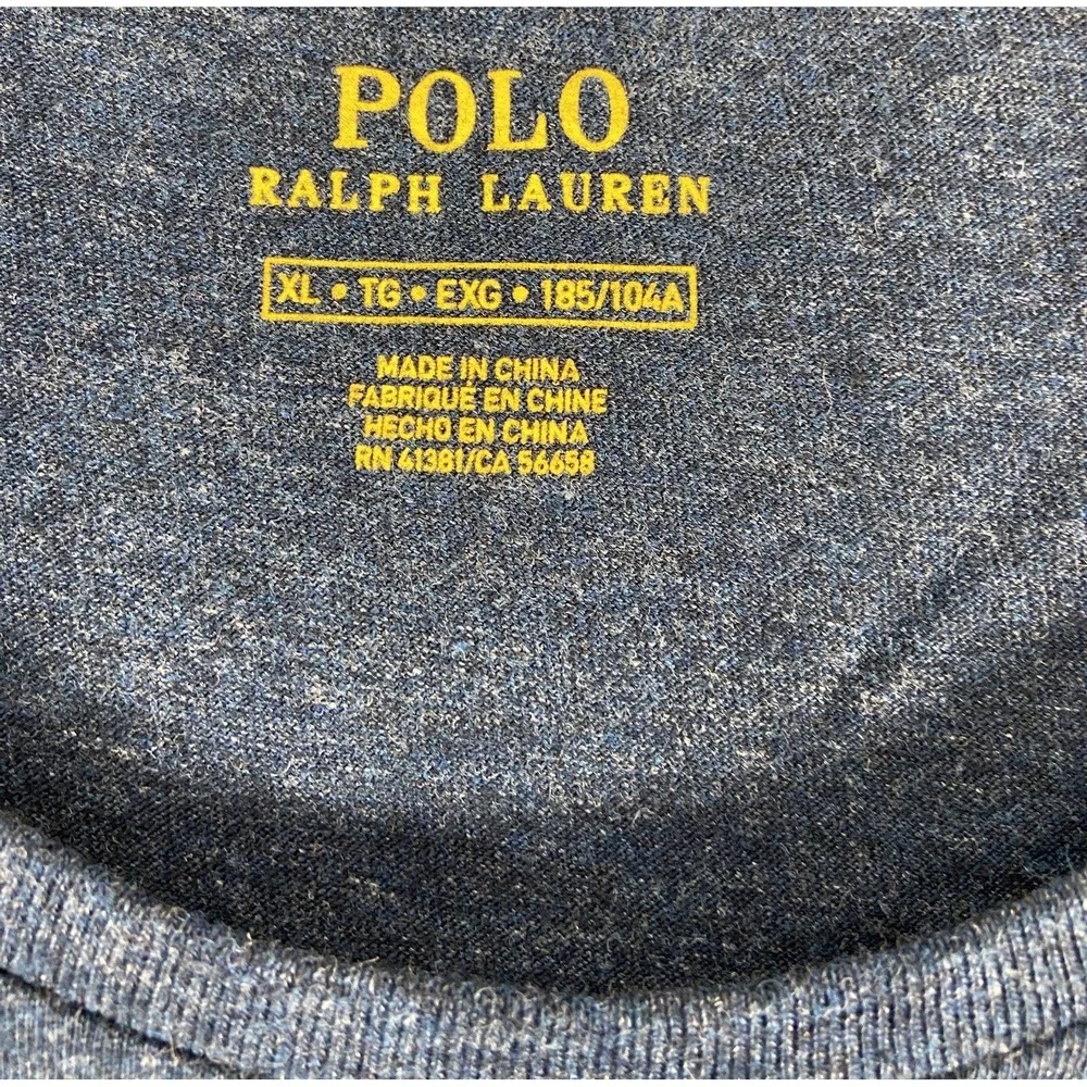 Polo Ralph Lauren T-Shirt Men's XL Blue Tee Short Sleeve Stretch Lightweight New
